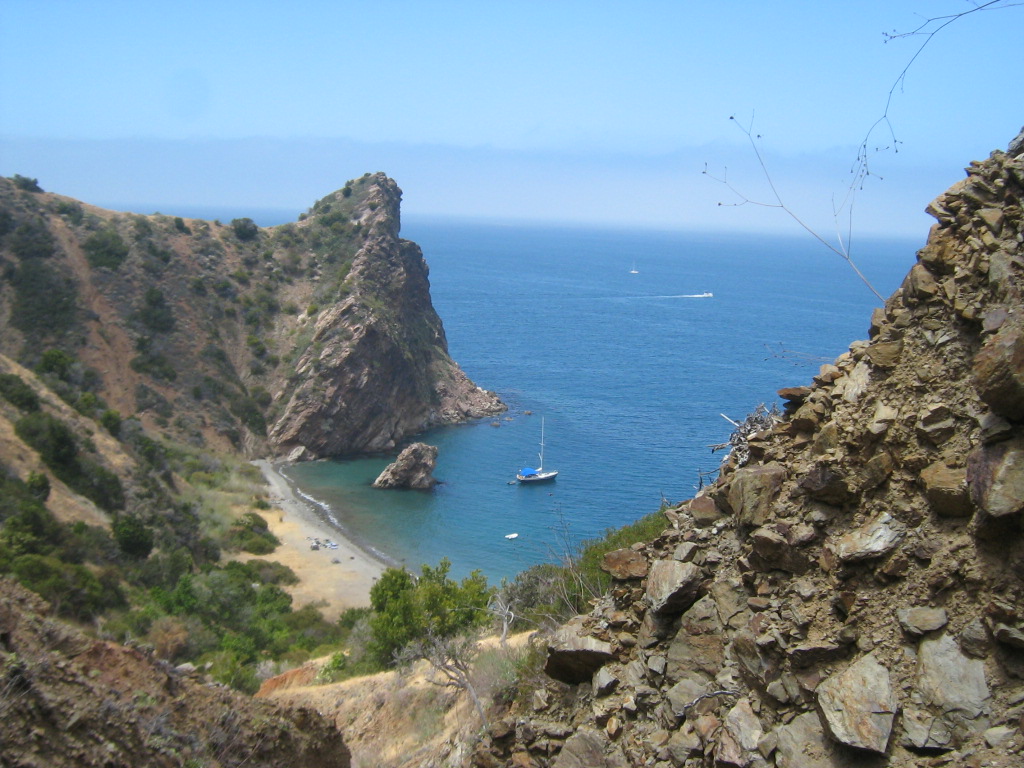 Little Gibraltar and Cabrillo Harbor on Catalina Island.