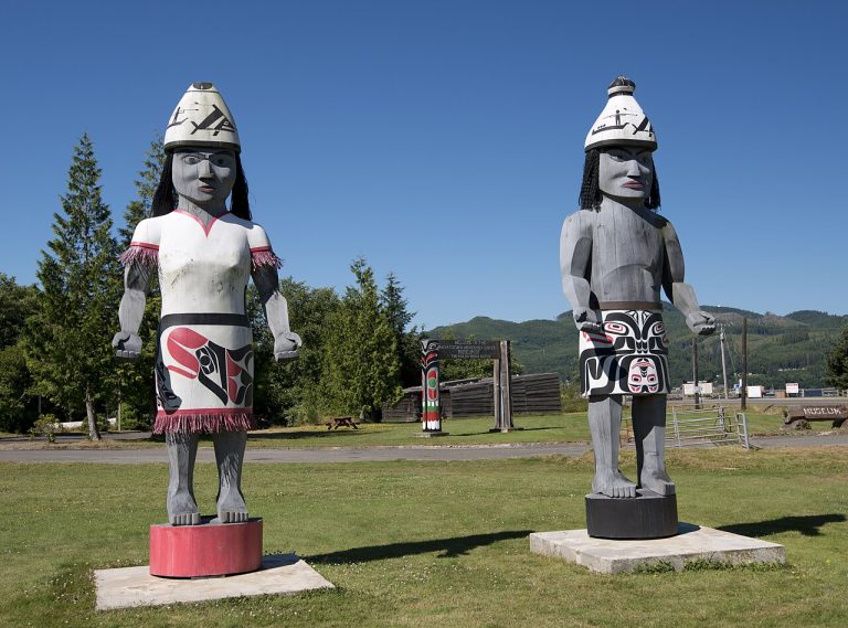 The Makah Indian Reservation occupies the northwest corner of Washington's Olympic Peninsula, including the town of Neah Bay and Cape Flattery.