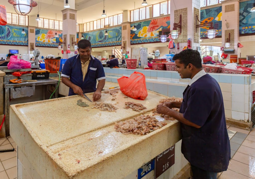 Mercado del pescado, ciudad de Kuwait, Kuwait,