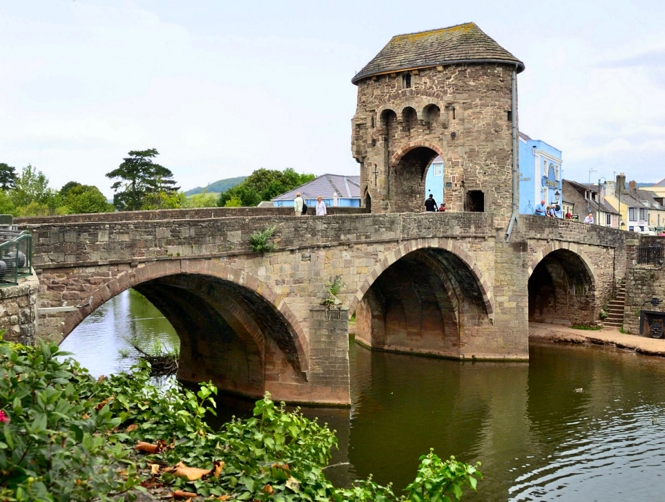 Monnow Bridge is a medieval bridge over the namesake river Monnow in the town of Monmouth, Wales.