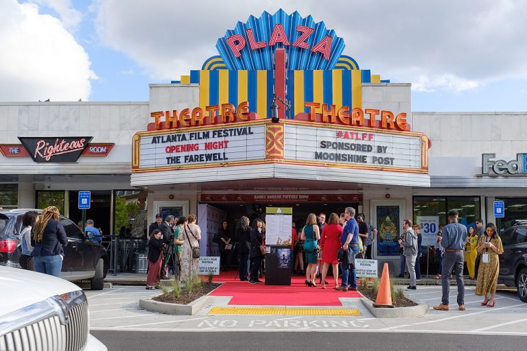 Red carpet setup for opening night of the 2019 Atlanta Film Festival