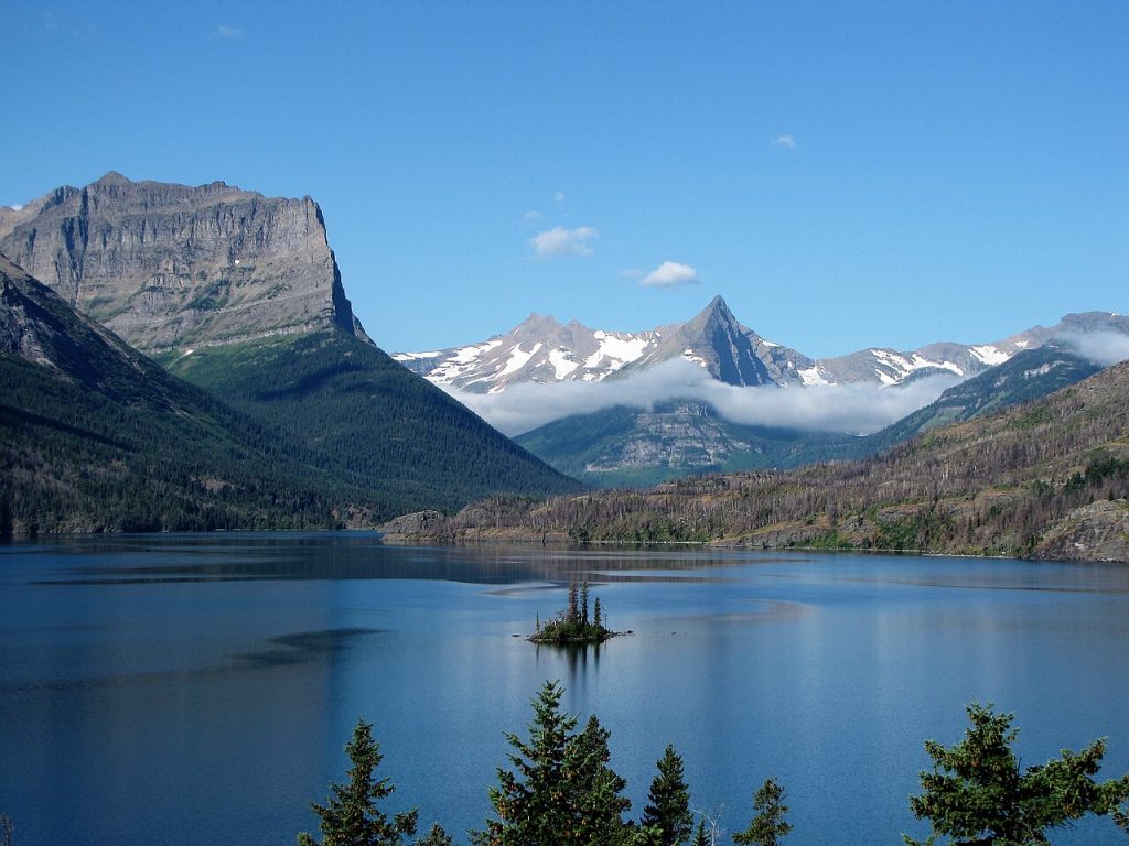 Wild Goose Island in Saint Mary Lake.
