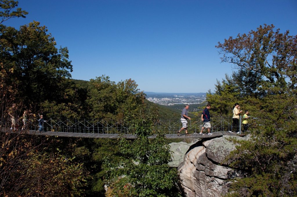 Bridge, Swinging bridge, Chattanooga image.