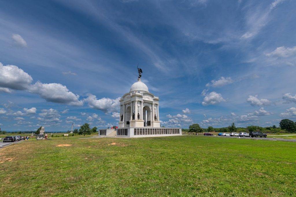 Majestic Pennsylvania Memorial in Gettysburg National Park