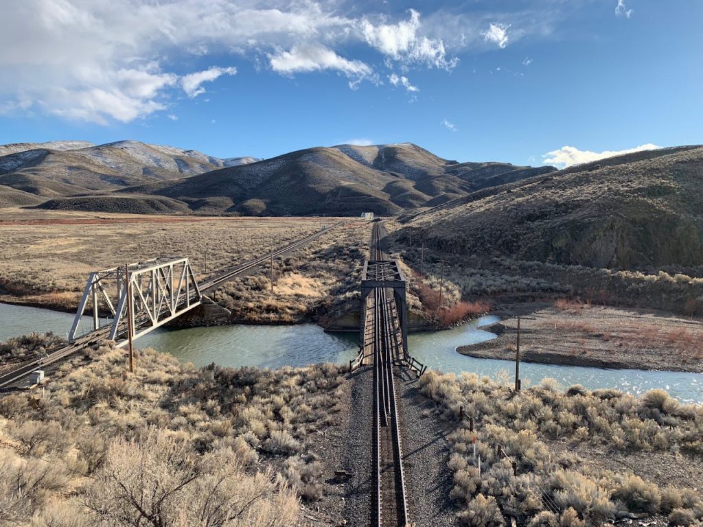 Railway Bridge over the Humboldt River in Palisade, Nevada
