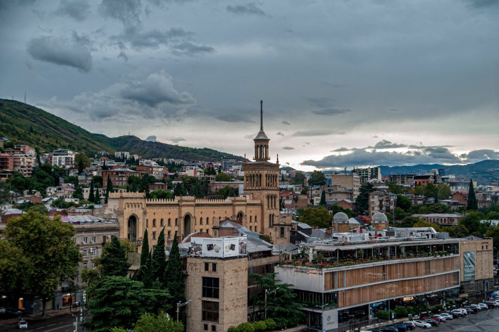 Overcast Cityscape of Tbilisi, Georgia