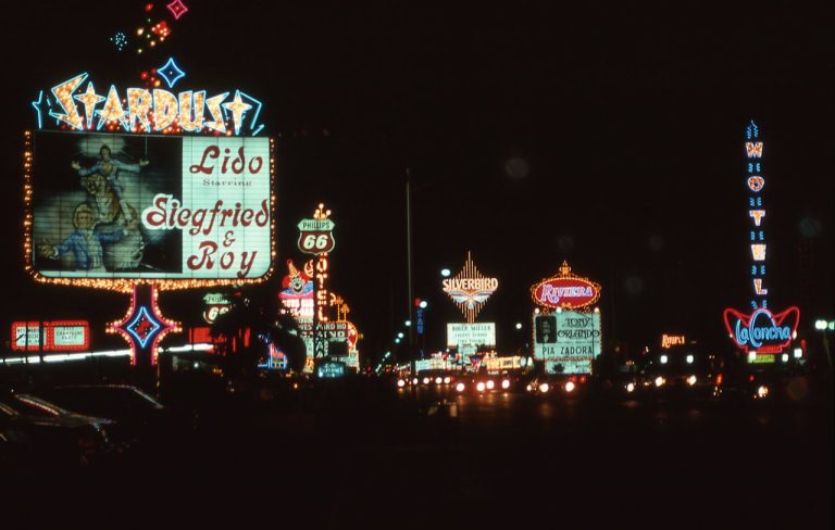 Las Vegas Billboards at Night