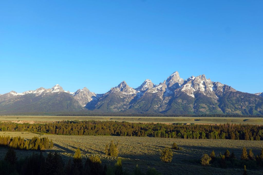 Breathtaking Grand Teton Mountain Range in Wyoming
