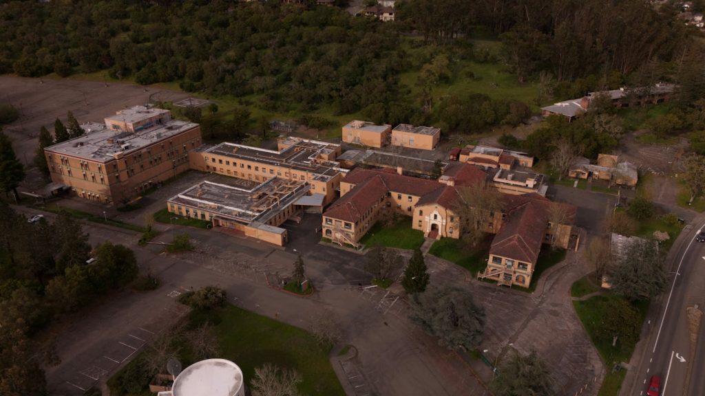 Aerial View of the Closed Sutter Medical Center in Santa Rosa