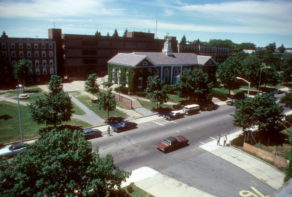 Aerial View of Lowell College Campus, Massachusetts