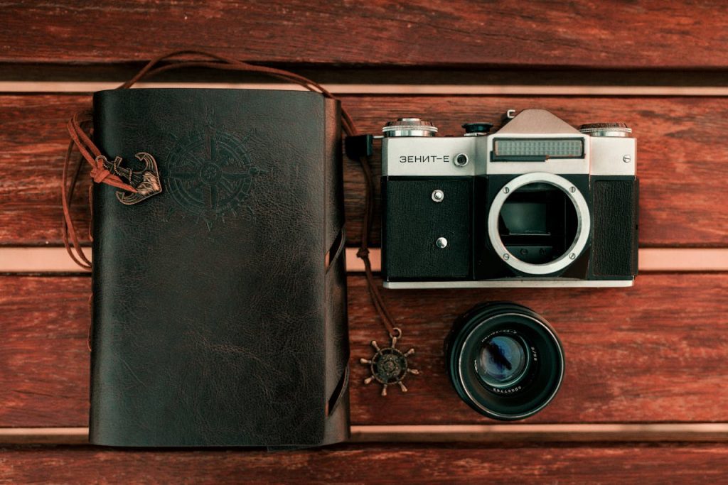 Travel Journal with Built-In Pockets