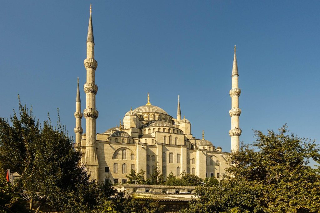 Turkey, Istanbul, Blue mosque image.