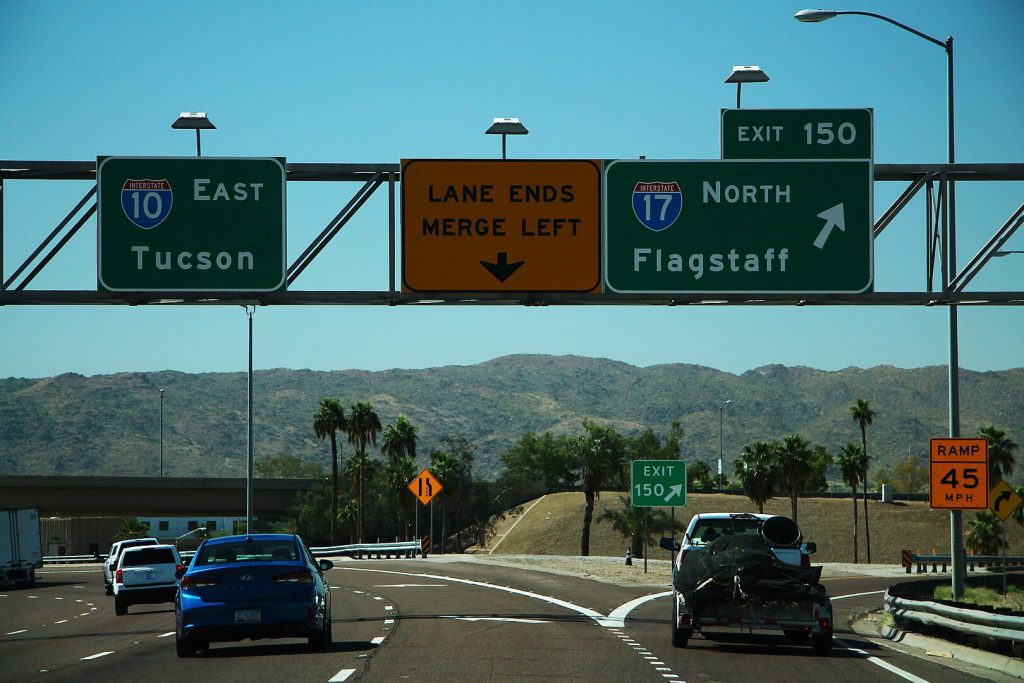 I-10 East - Exit 150 - Interstate 17 North