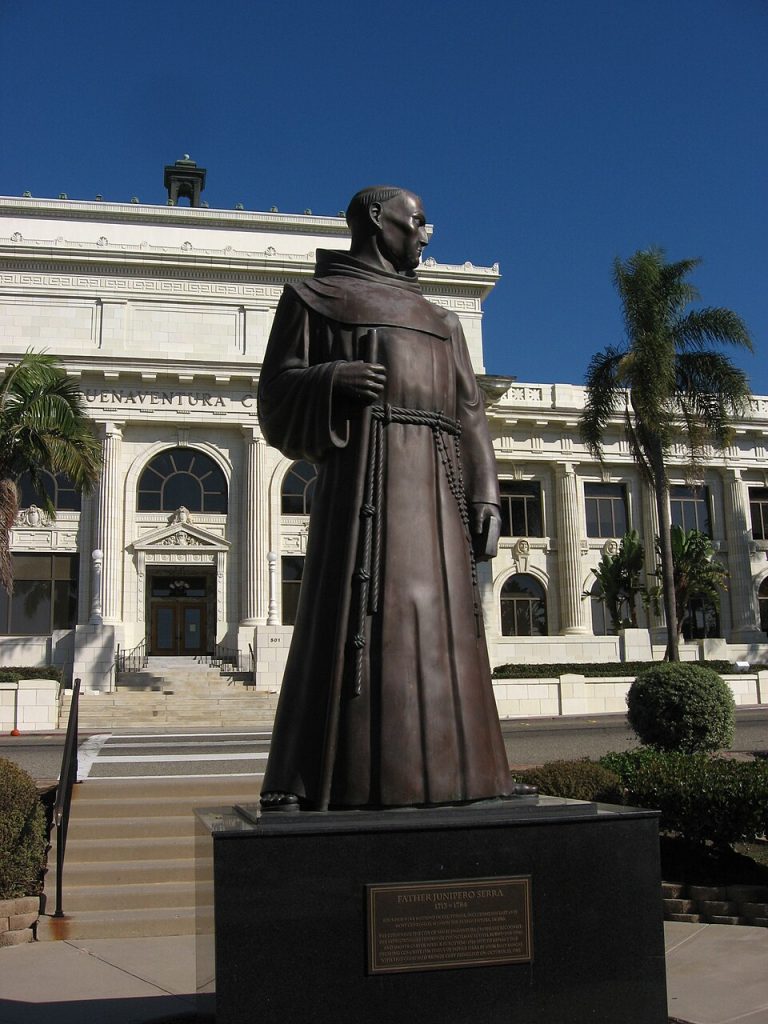 Statue of Father Junípero Serra. Ventura, California.
