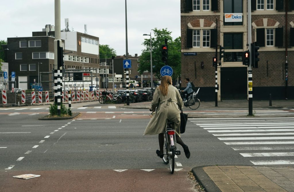 Amsterdam’s Bike Lanes And Tram Priority