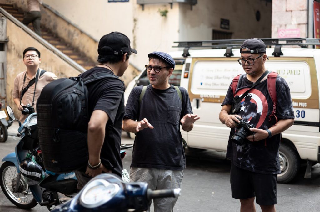 Talking Loudly Like The Street Is A Stage