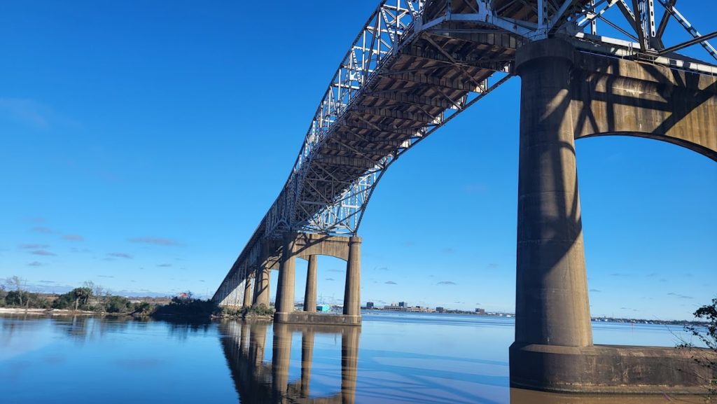 The I-10 Calcasieu River Bridge in Lake Charles, Louisiana