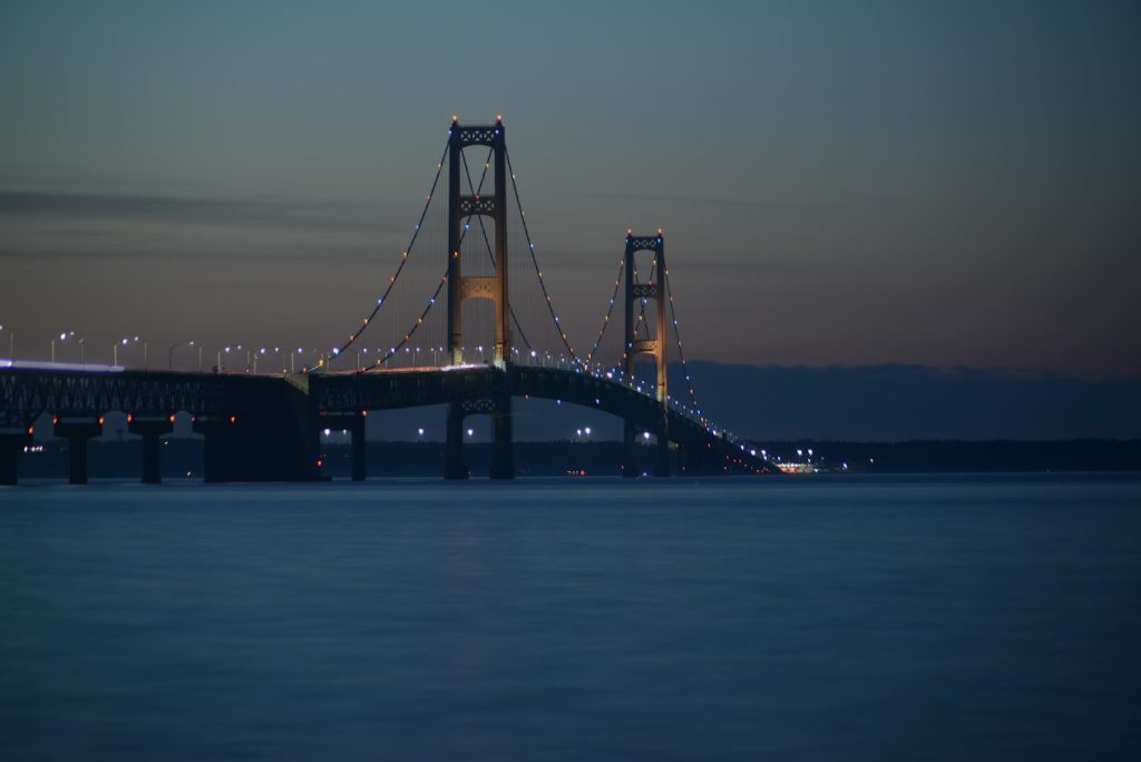 The Mackinac Bridge in Michigan