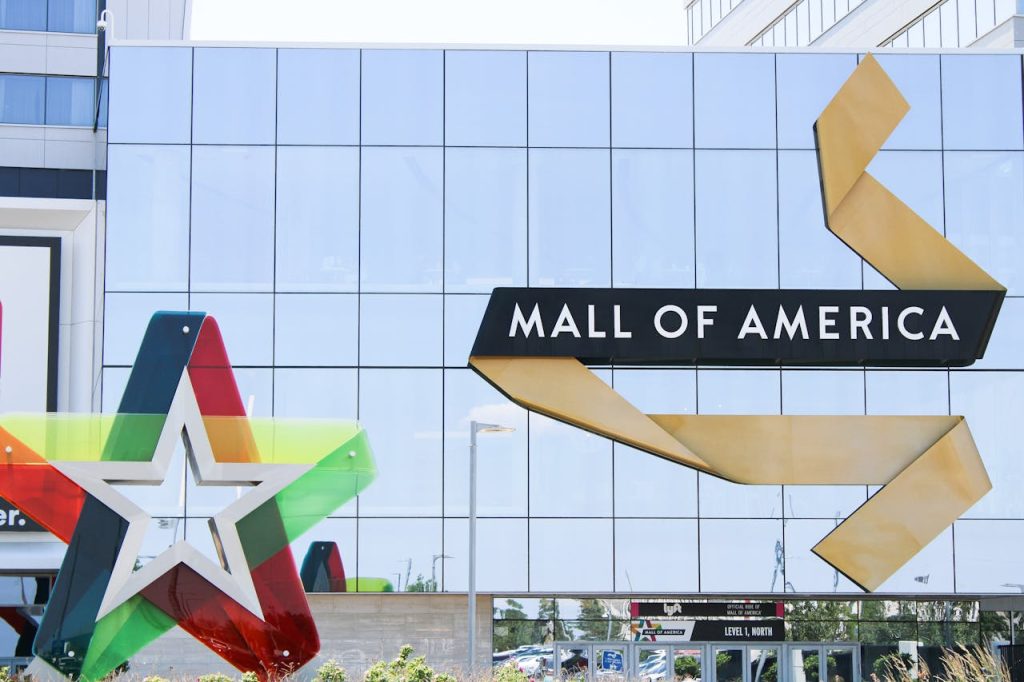 Wall of Mall of America in Bloomington, MN, United States