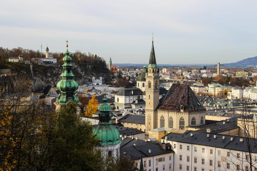 Scenic View of Salzburg's Historic Architecture in Salzburg, Austria