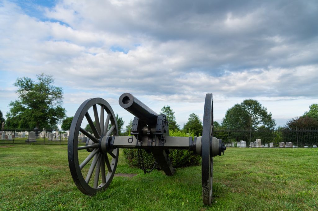 Historic Cannon at Gettysburg Battlefield
