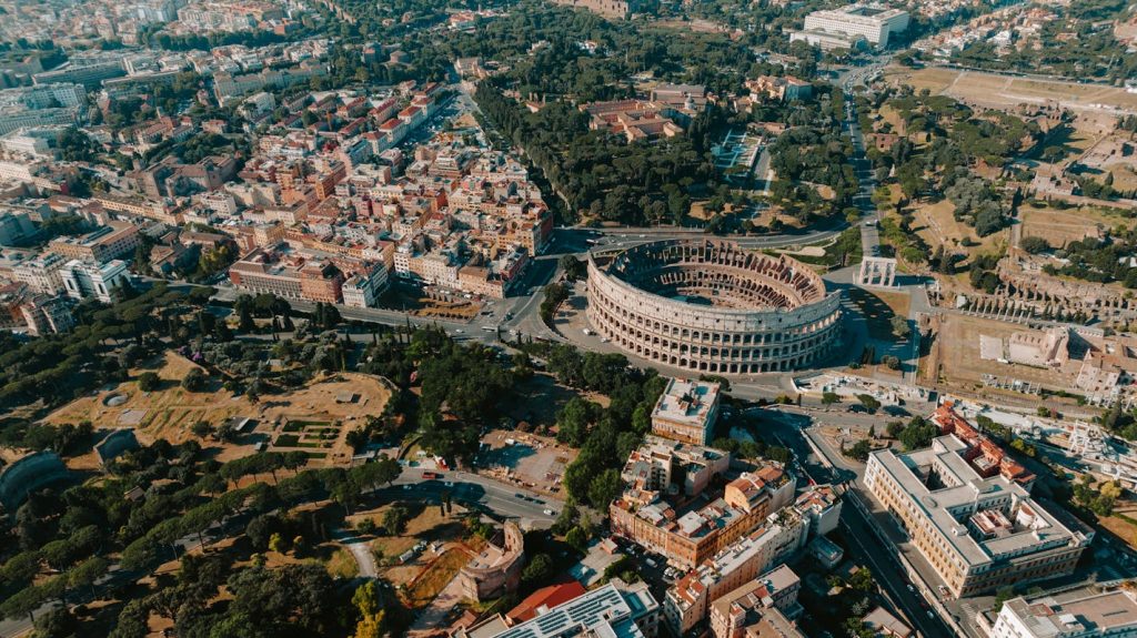 High Angle View of an Amphitheatre
