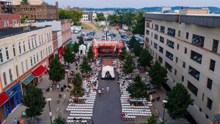 Aerial View of Outdoor Concert in Chattanooga