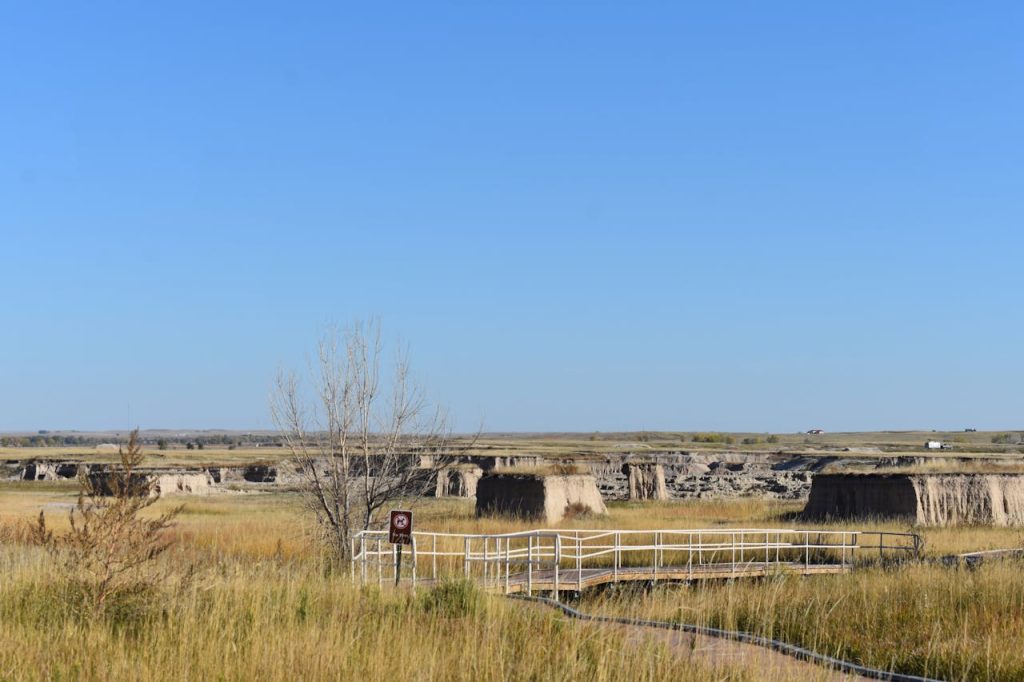 Scenic Badlands Landscape in South Dakota