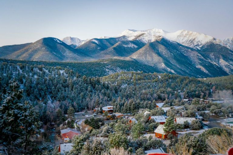Scenic Winter View of Buena Vista Mountains