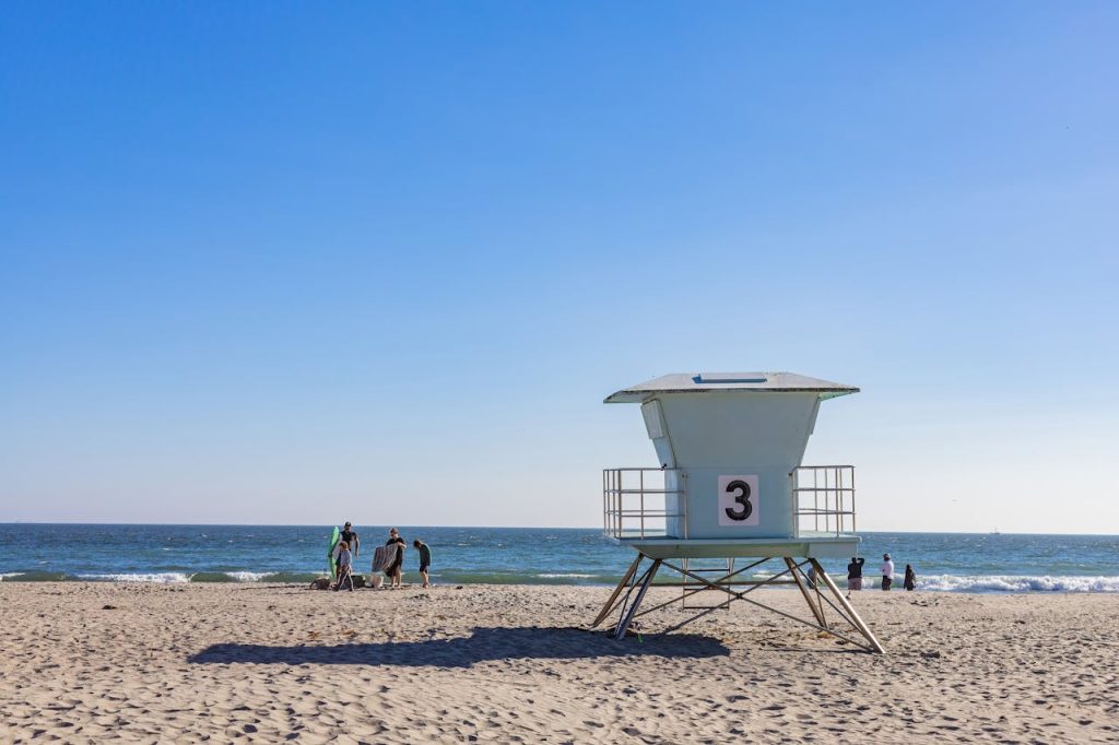 A Lifeguard Post at the Beach  in South Beach, Miami