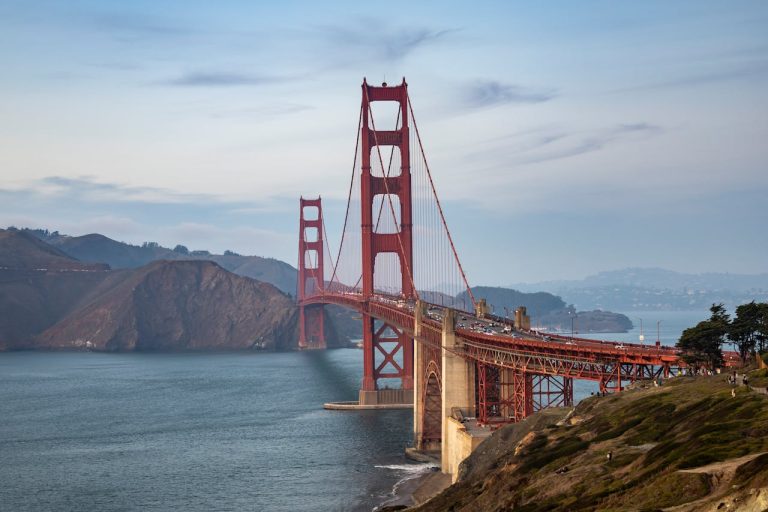 Golden Gate Bridge Scenic View at Daytime