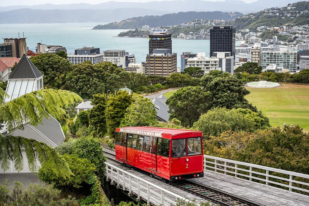 Wellington Cable Car In New Zealand