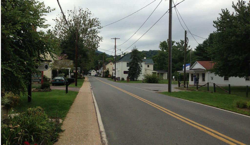 Main Street in Sperryville, Virginia