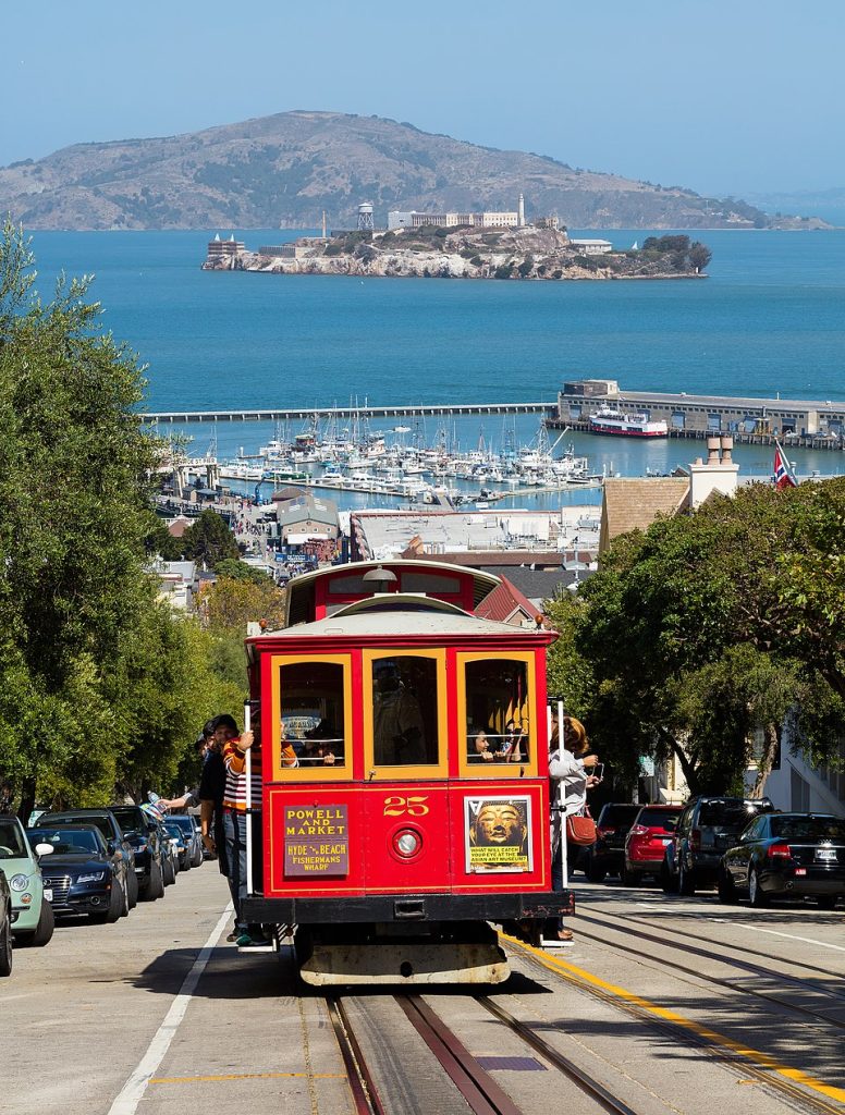 San Francisco Cable Cars In California