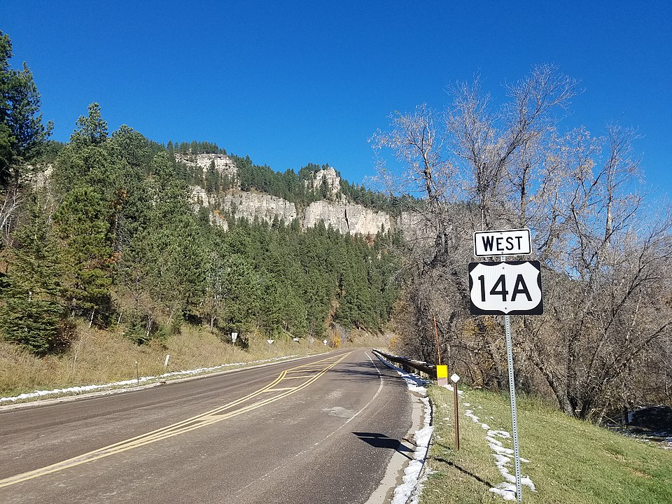9 U.S. Routes Through the Black Hills That Feel Realistic About Winter Energy – Her Life Adventures Spearfish Canyon Scenic Byway (U.S. 14A)