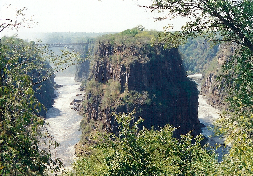 The Zambezi River Below Victoria Falls