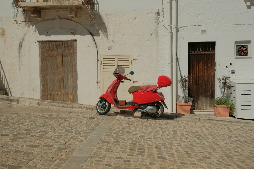 Brick Streets Polished By Foot Traffic