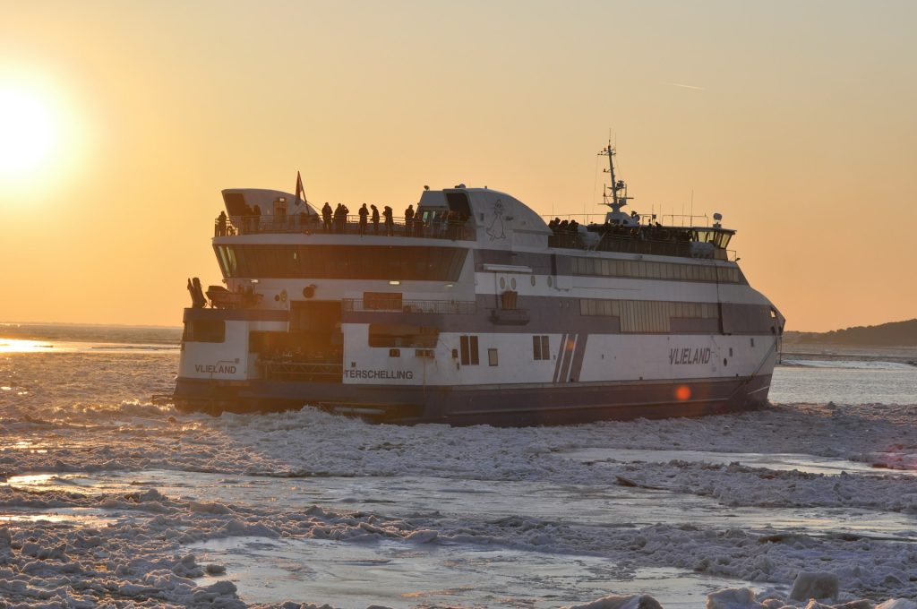 Coastal Ferry Route On A Thin Winter Schedule