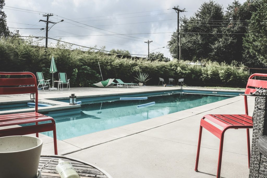 Motel Pools Covered For The Season