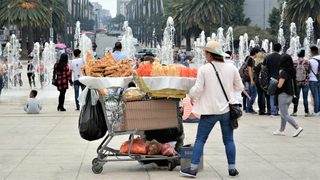 Mexico City With Chapultepec And One Market Morning