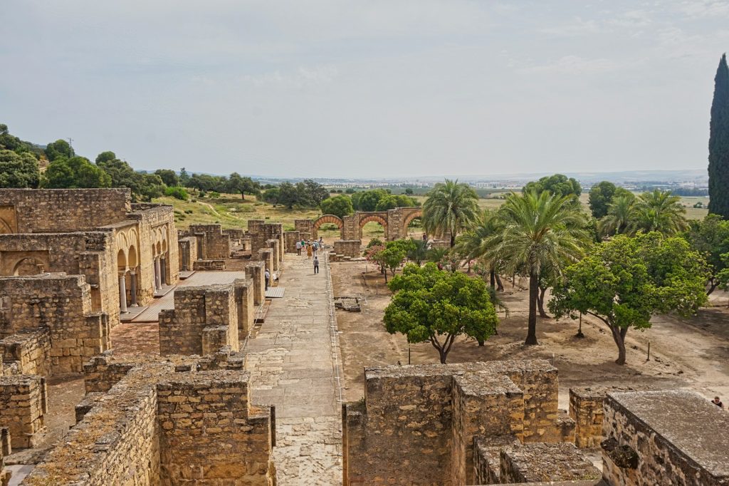 View over the ruins of the Medina Azahar near Córdoba in Spain
