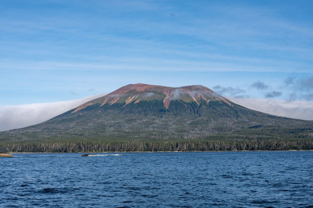 Majestic Volcano View from Sitka, Alaska