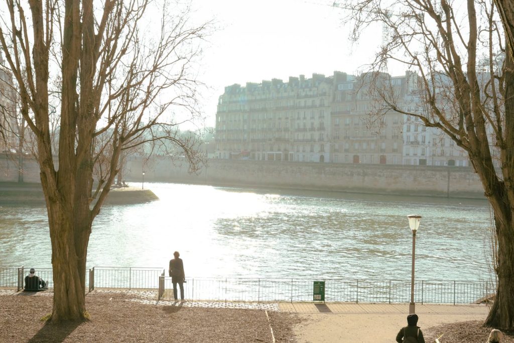 Morning Stroll in Paris Along the Seine River