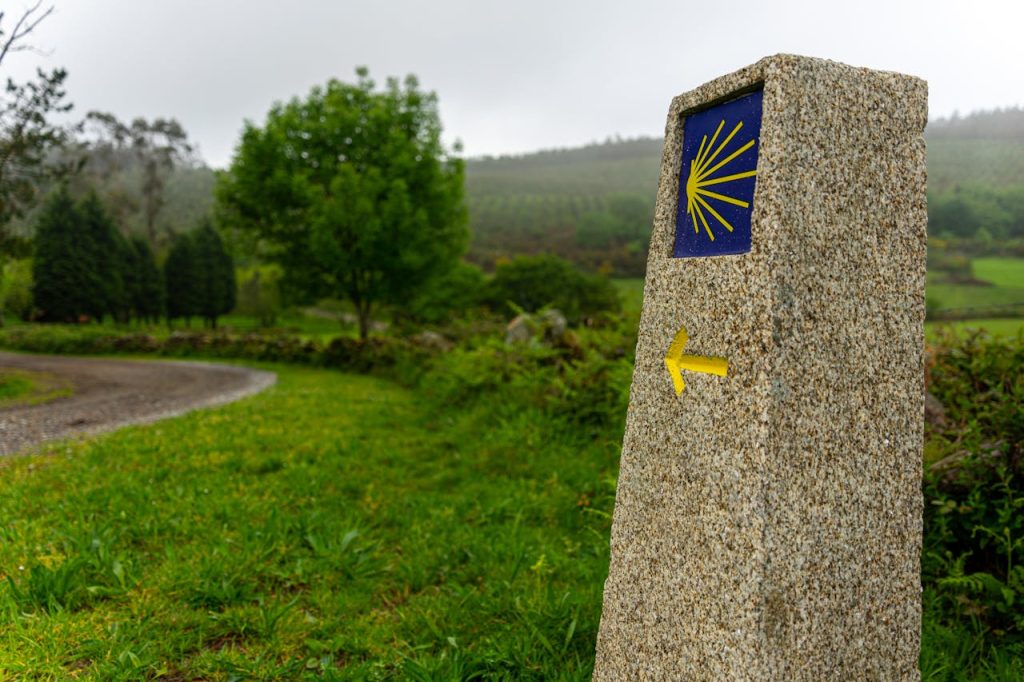 Scenic Waymark on the Camino de Santiago