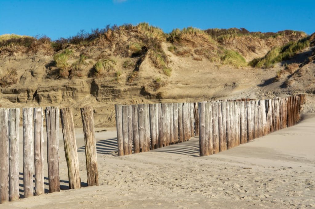 Barrier Island Edges Where Cliffs Are Made Overnight