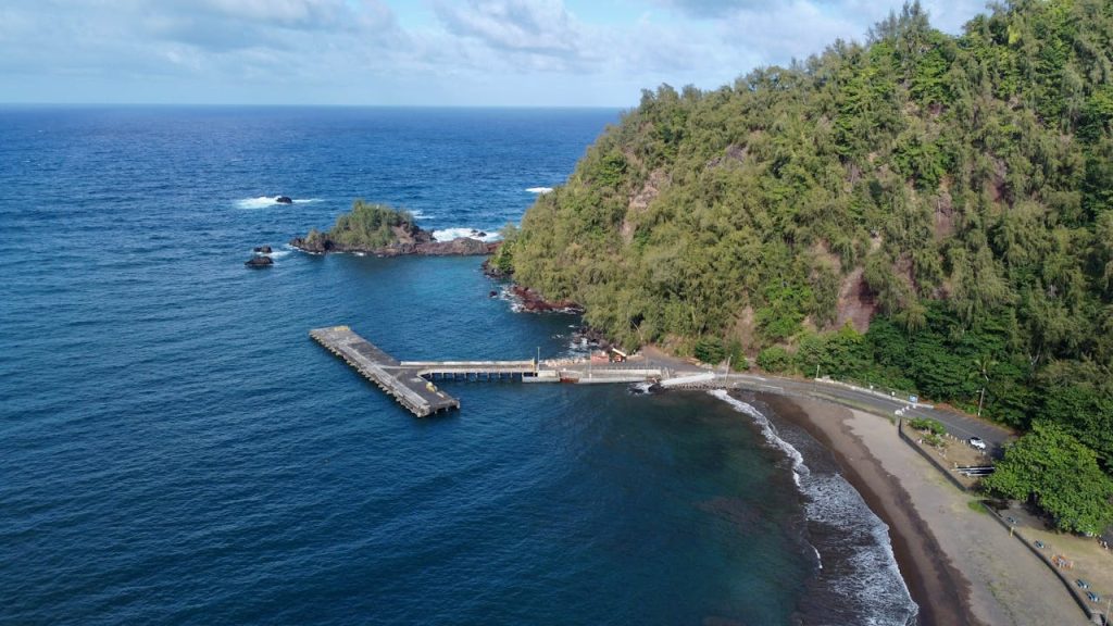 Aerial View of Hana, HI, United States