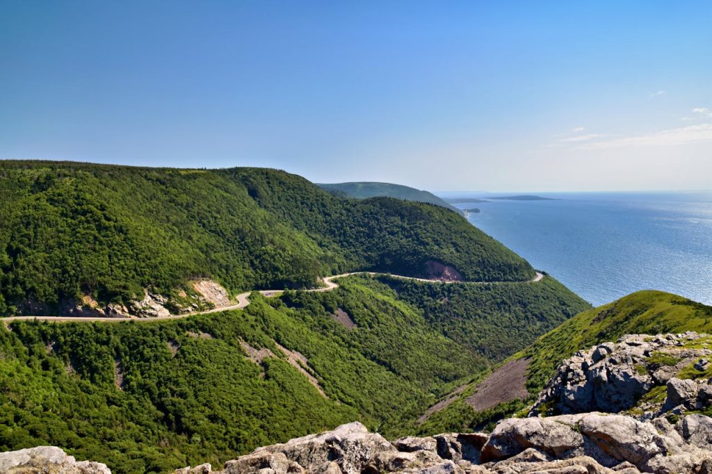 Scenic Cabot Trail View in Cape Breton, Nova Scotia