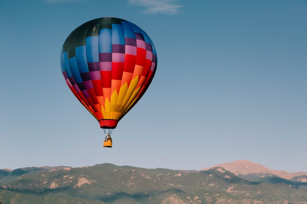 Colorful Hot Air Balloon in Colorado Springs, CO, United States
