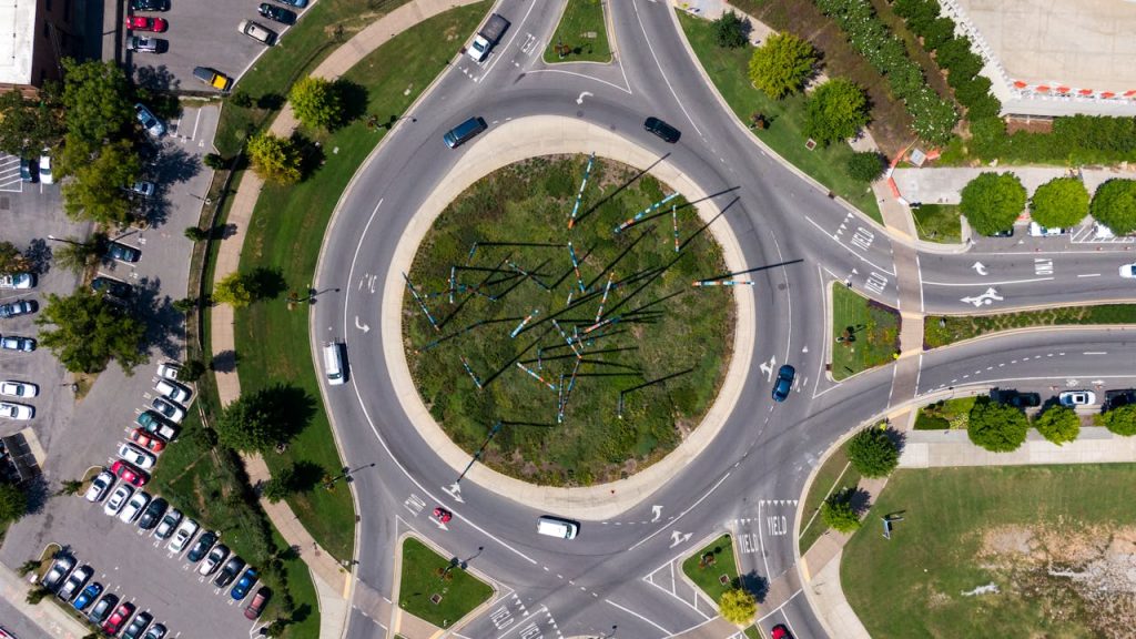 14 Moped Mazes Narrow With Near-Miss Mirrors – Her Life Adventures Vehicles Passing On A Roundabout