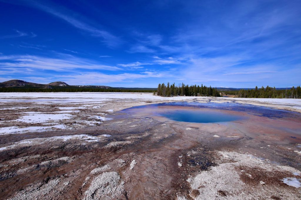 Stunning Yellowstone National Park Hot Spring Landscape